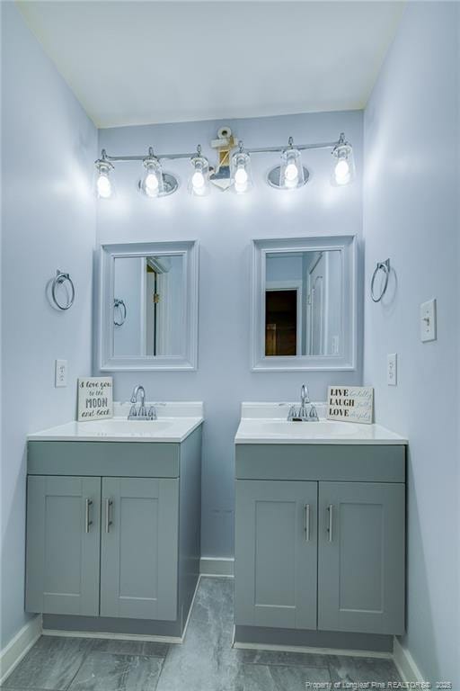 bathroom with vanity