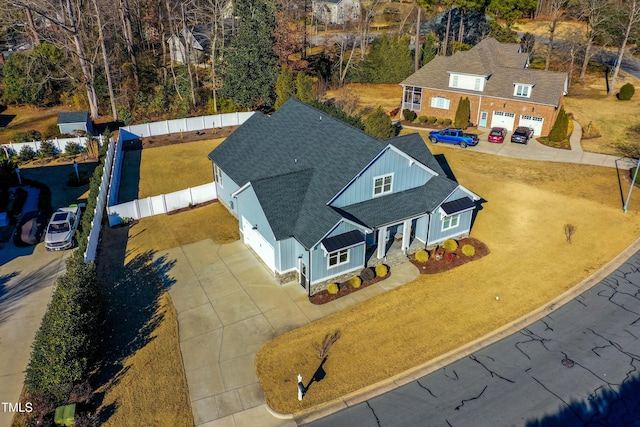 birds eye view of property