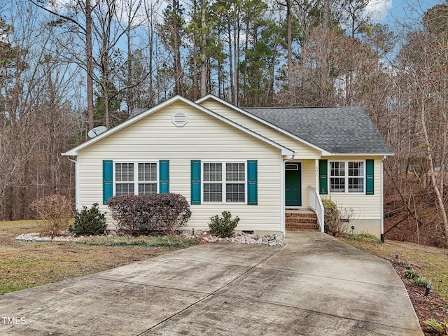 view of ranch-style home