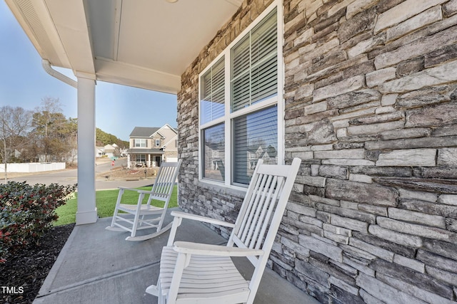 view of patio / terrace featuring covered porch