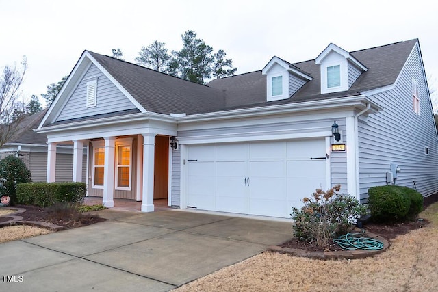 view of front of home featuring a garage