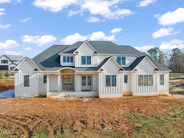 view of front of house featuring french doors