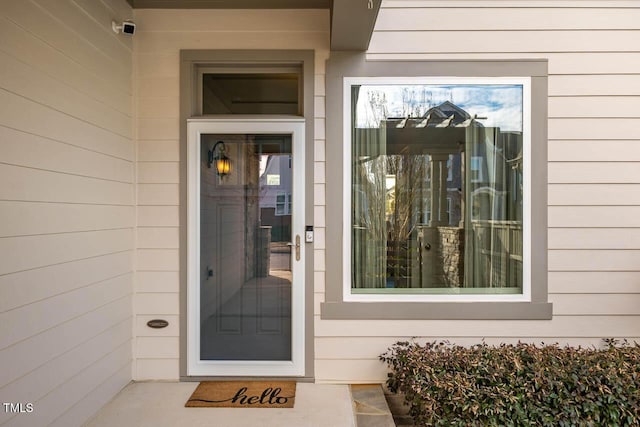 view of property entrance