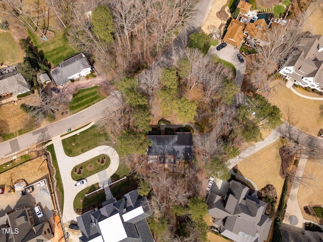 bird's eye view featuring a residential view