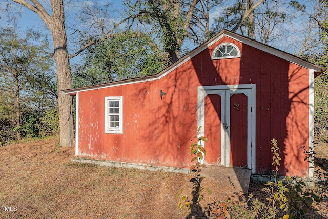 view of outdoor structure