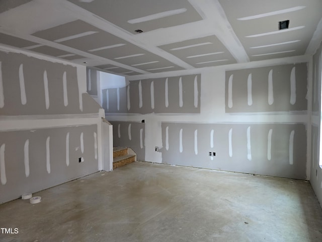 empty room featuring concrete floors