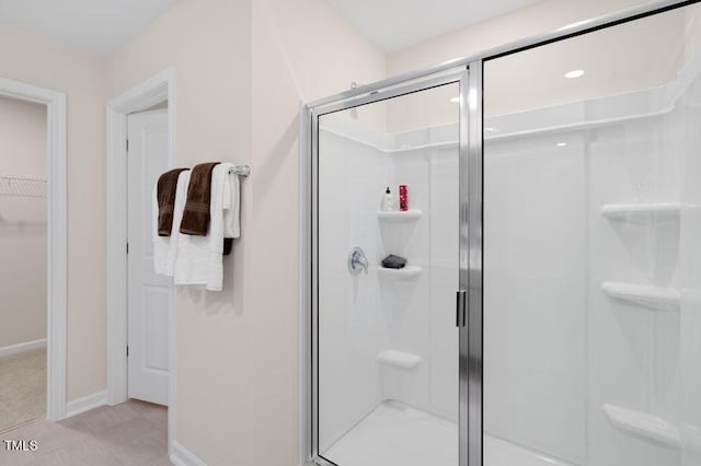 bathroom with walk in shower