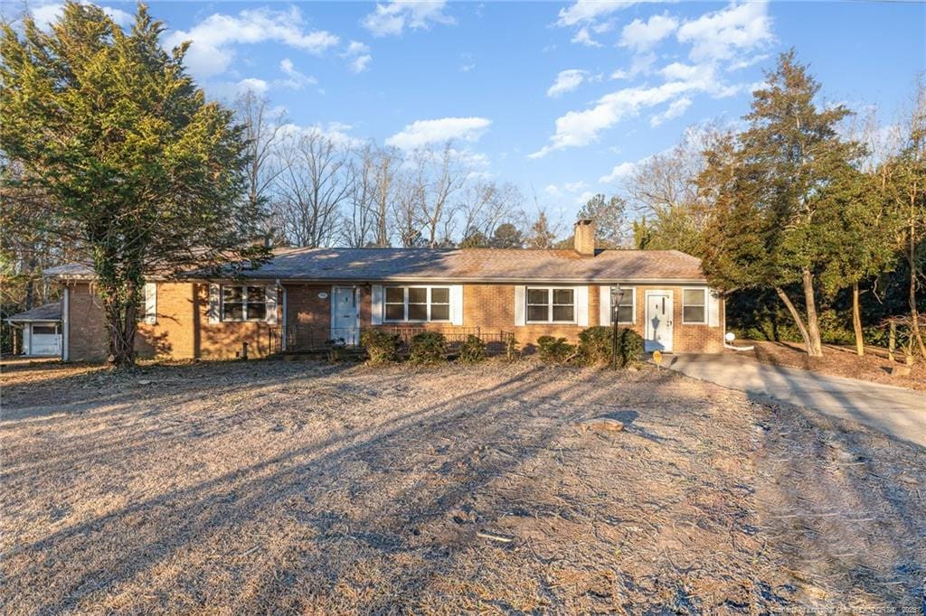 view of ranch-style home