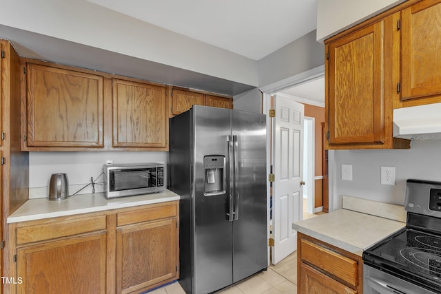 kitchen with stainless steel appliances