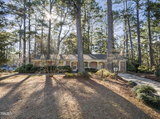 view of ranch-style home