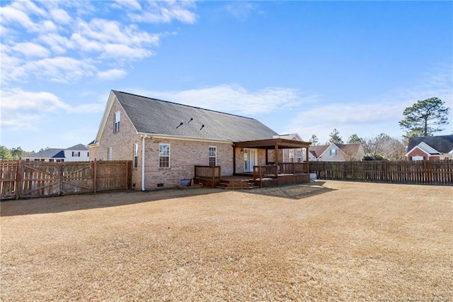 view of rear view of property