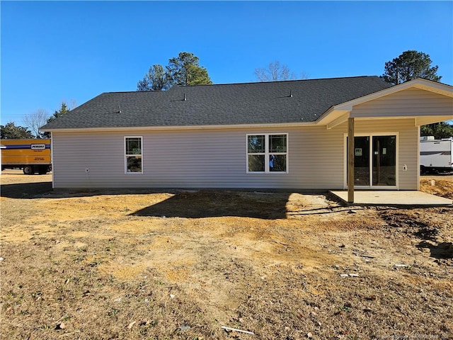 back of house featuring a patio area