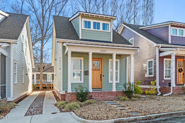 view of front of house with a porch