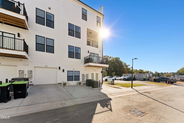 exterior space featuring central AC unit