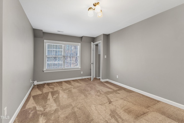 view of carpeted empty room