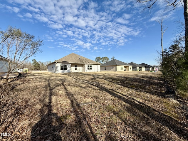 view of rear view of property