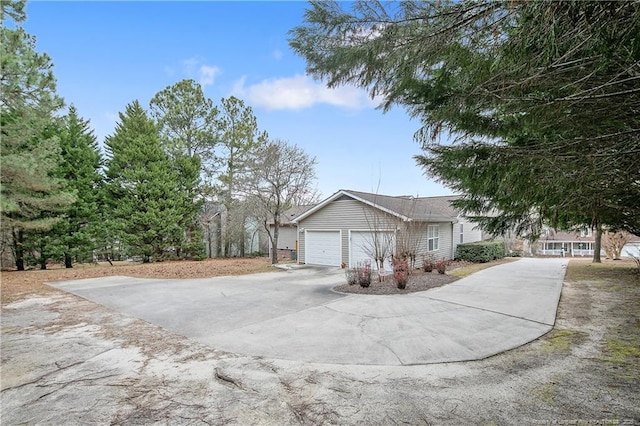 view of home's exterior featuring a garage