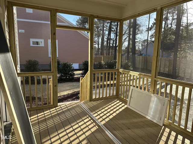 view of sunroom / solarium