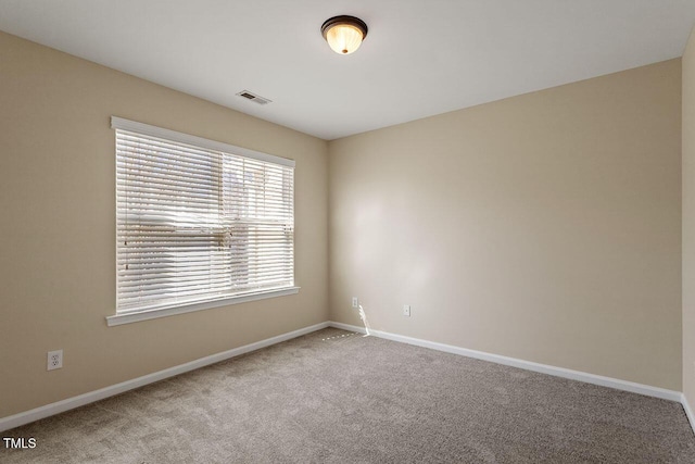 view of carpeted empty room