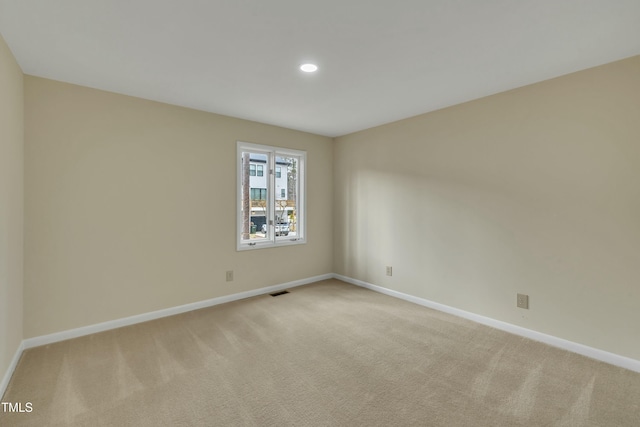 view of carpeted empty room