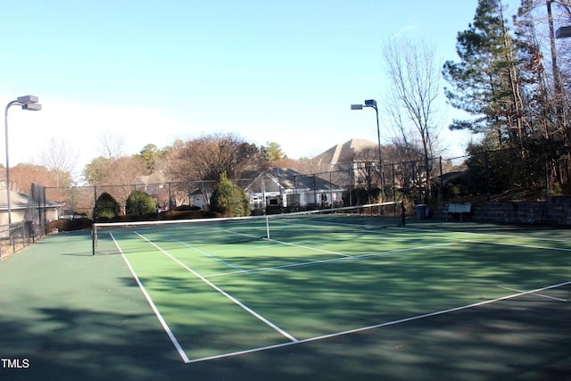 view of tennis court