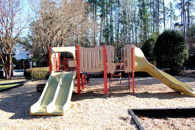 view of jungle gym