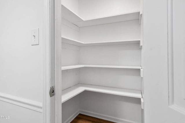 view of pantry