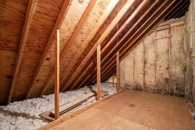 view of attic