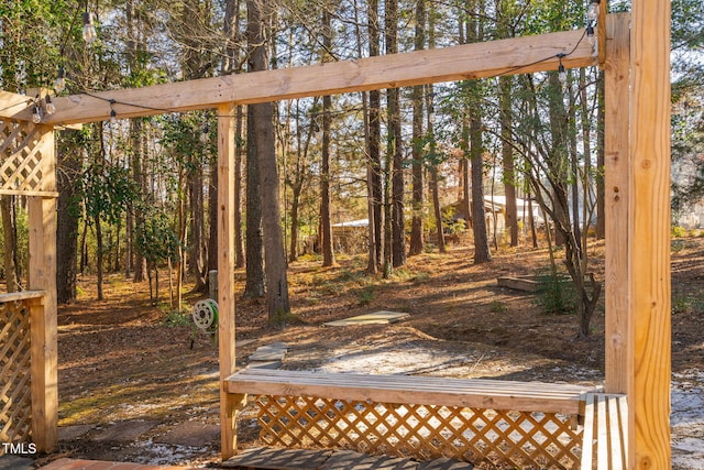 view of wooden terrace