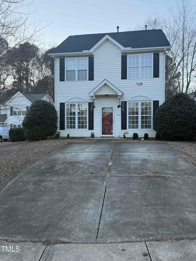 view of colonial inspired home