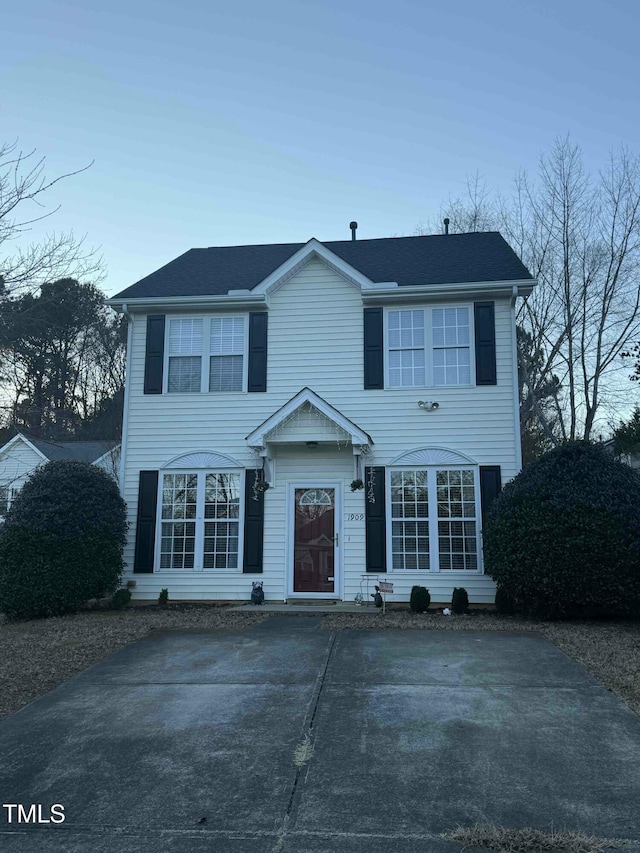 view of colonial inspired home