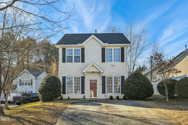 view of colonial inspired home