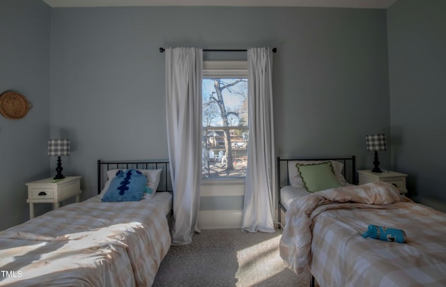 bedroom featuring carpet floors