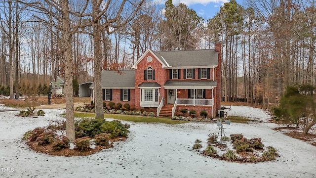 view of front of home featuring a porch