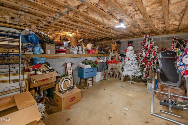 view of storage room