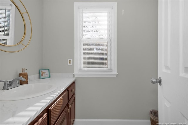 bathroom featuring vanity