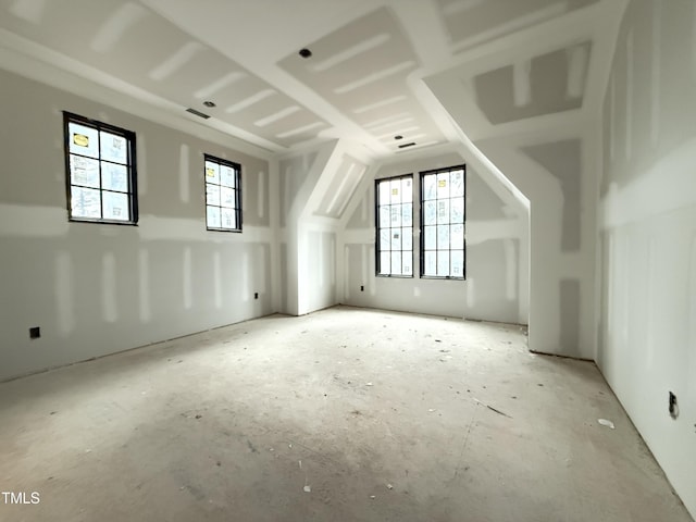 bonus room featuring visible vents