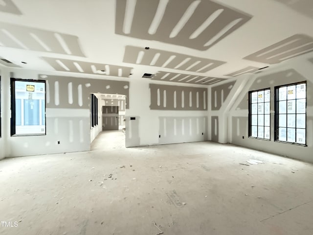 view of unfurnished living room