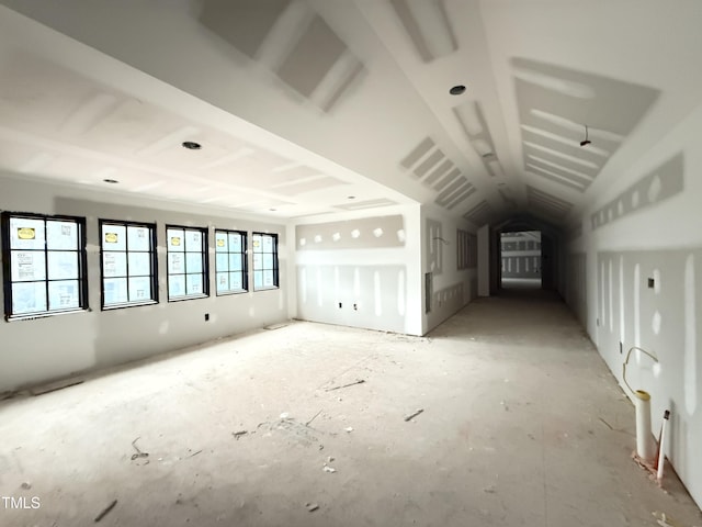 bonus room featuring lofted ceiling