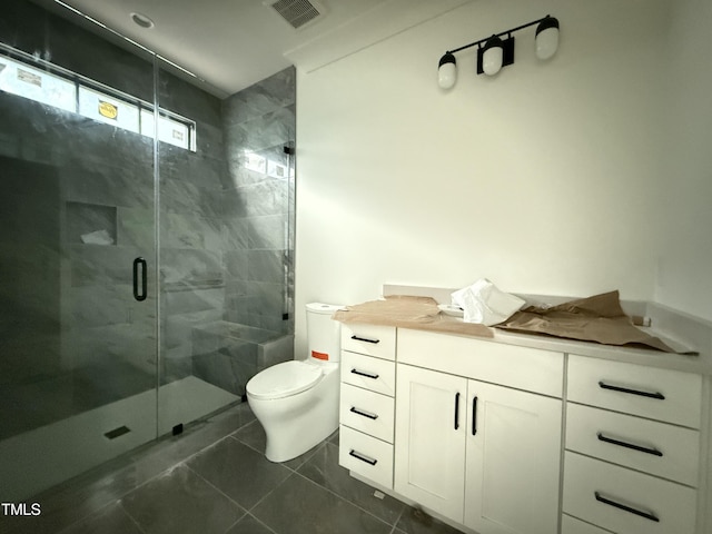 7013 Buckhead Dr, Raleigh, NC 27615 - bathroom with a shower stall, toilet, and vanity