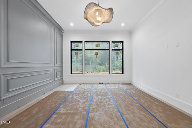 7013 Buckhead Dr, Raleigh, NC 27615 - empty room with ornamental molding and baseboards