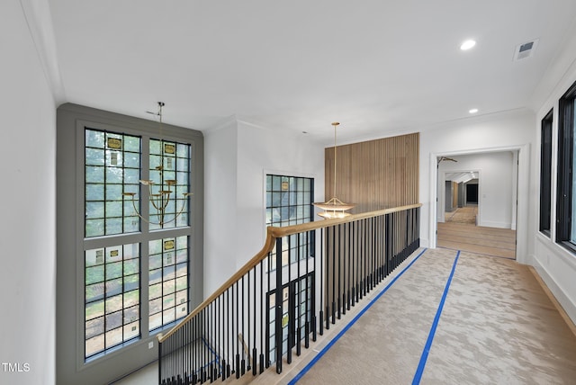 7013 Buckhead Dr, Raleigh, NC 27615 - hallway featuring recessed lighting