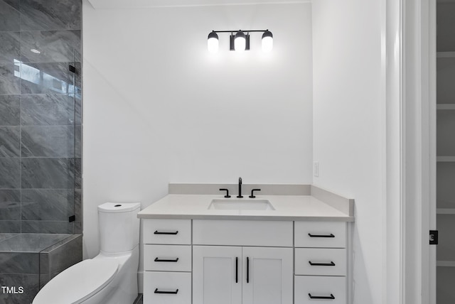 7013 Buckhead Dr, Raleigh, NC 27615 - bathroom featuring vanity and a tile shower