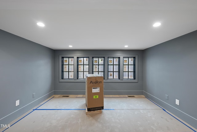 7013 Buckhead Dr, Raleigh, NC 27615 - unfurnished room with baseboards and recessed lighting