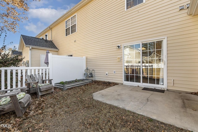 rear view of property with a patio