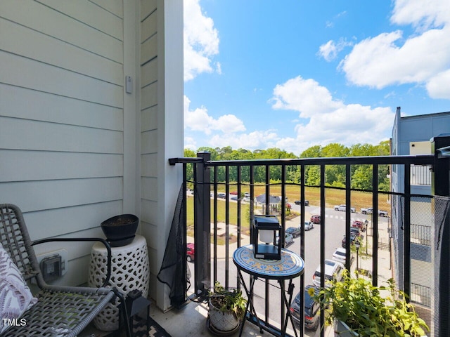 view of balcony