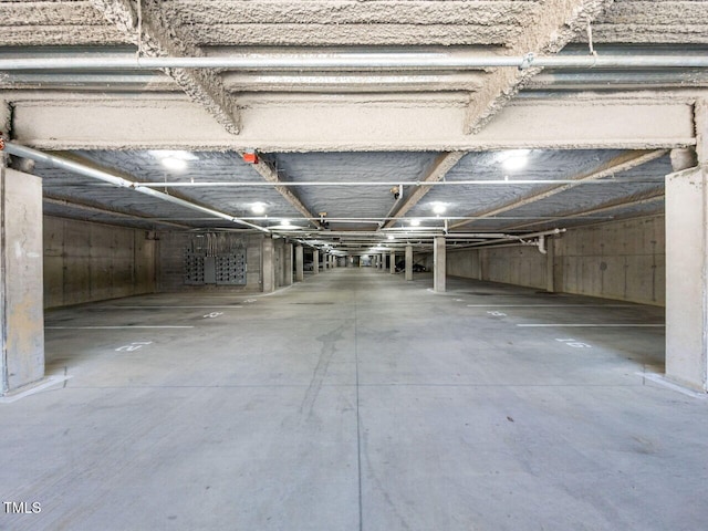 view of parking deck