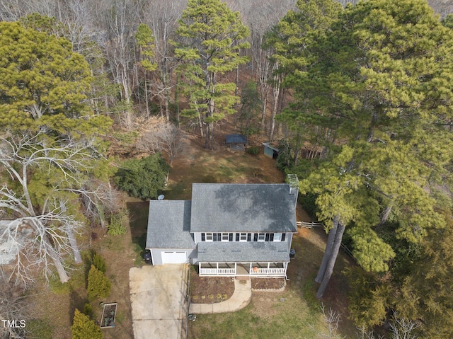 birds eye view of property