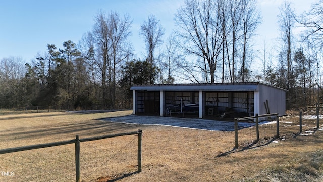 view of outdoor structure