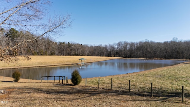 property view of water